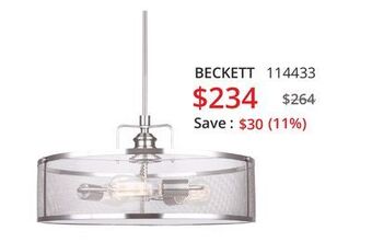 Multi Luminaire Beckett chandelier offer