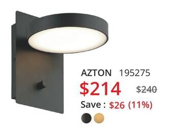 Multi Luminaire Azton wall sconce offer