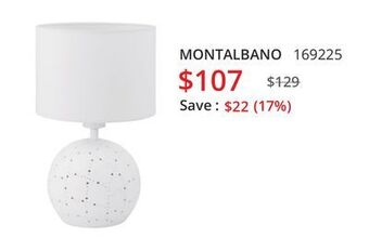 Multi Luminaire Table lamp montalbano offer