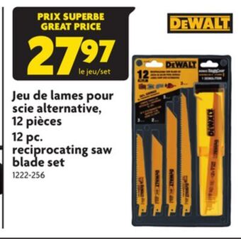 Home Hardware 12 pc. reciprocating saw blade set offer