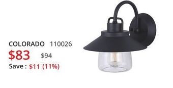 Multi Luminaire Colorado outdoor sconce offer
