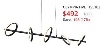 Multi Luminaire Olympia five offer
