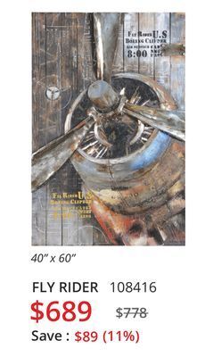 Multi Luminaire Fly rider wall art offer