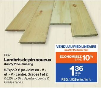 Patrick Morin Knotty pine panelling offer