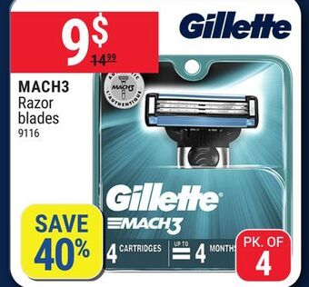 Rossy Gillette mach3 razor blades offer