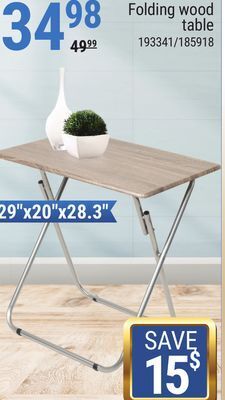 Rossy Folding wood table offer