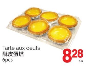 T&T Supermarket Tarte aux oeufs, 6pcs offer