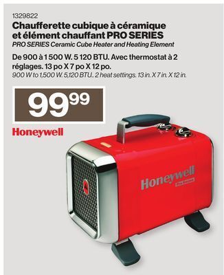 Patrick Morin Honeywell pro series ceramic cube heater and heating element offer