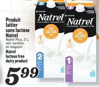 Marché Richelieu Produit laitier sans lactose natrel | natrel lactose free dairy product offer