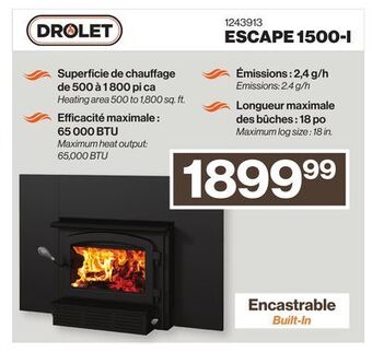 Patrick Morin Drolet escape 1500-i offer