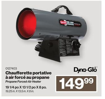 Patrick Morin Dyna-glo propane forced-air heater offer