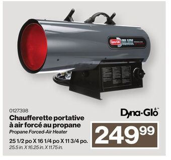 Patrick Morin Dyna-glo propane forced-air heater offer