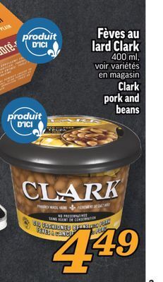 Marché Richelieu Fèves au lard clark | clark pork and beans offer