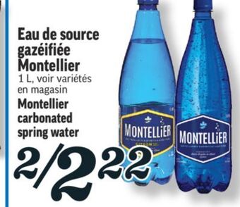 Marché Richelieu Eau de source gazéifiée montellier | montellier carbonated spring water offer