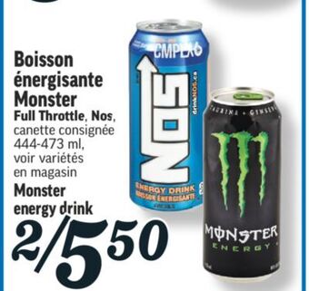 Marché Richelieu Boisson énergisante monster | monster energy drink offer