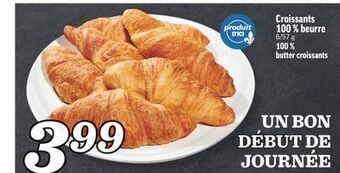 Marché Richelieu Croissants 100% beurre | 100% butter croissants offer