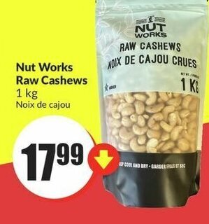 FreshCo Nut Works Raw Cashews 1 kg offer