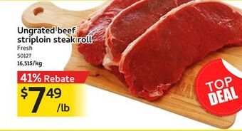 Mayrand Ungrated beef striploin steak roll offer