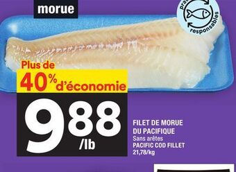 Super C Filet de morue du pacifique | pacific cod fillet offer