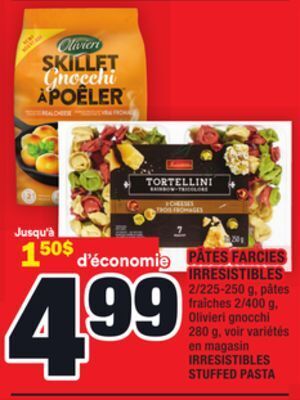 Super C Pâtes farcies irresistibles | irresistibles stuffed pasta offer