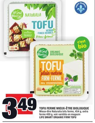 Super C Tofu ferme mieux-être biologique | life smart organic firm tofu offer