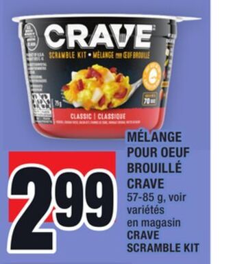 Super C Mélange pour oeuf brouillé crave | crave scramble kit offer