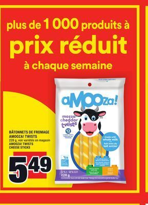 Super C Bâtonnets de fromage amooza! twists | amooza! twists cheese sticks offer