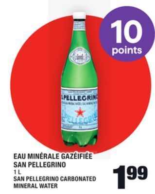 Super C Eau minérale gazéifiée san pellegrino | san pellegrino carbonated mineral water offer