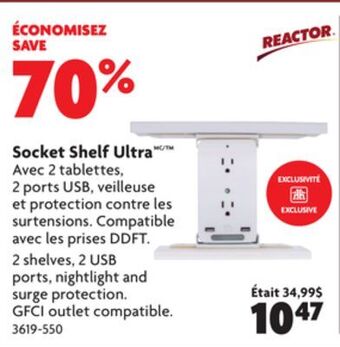 Home Hardware Socket shelf ultramc/tm offer