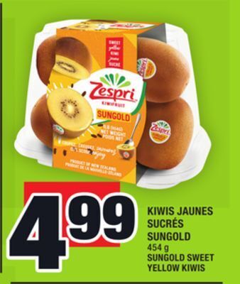 Super C Kiwis jaunes sucrés sungold | sungold sweet yellow kiwis offer