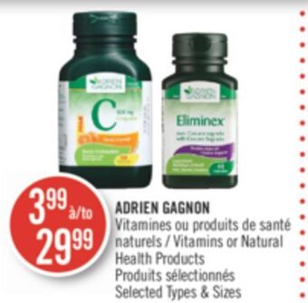 Pharmaprix Adrien gagnon vitamins or natural health products offer
