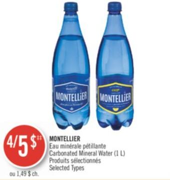 Pharmaprix Montellier carbonated mineral water offer