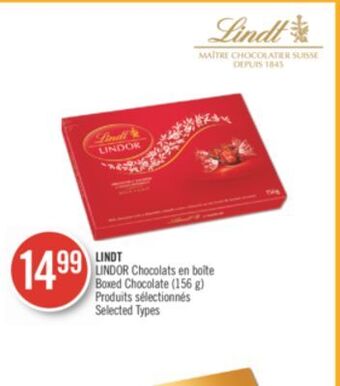 Pharmaprix Lindt lindor boxed chocolate offer