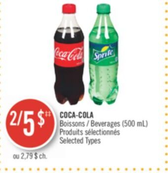 Pharmaprix Coca-cola beverages offer