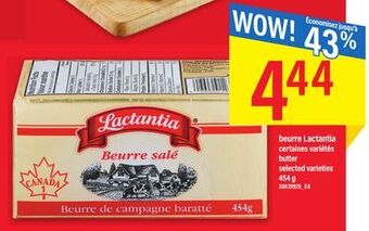Maxi Beurre lactantia, 454 g offer