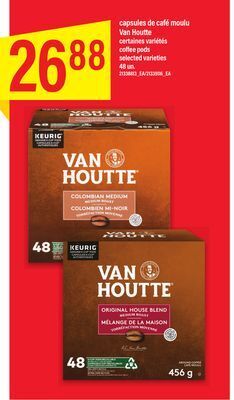 Maxi Capsules de café moulu van houtte 48 un offer