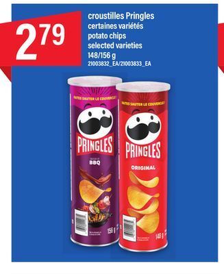 Maxi Croustilles pringles,148/156 g offer