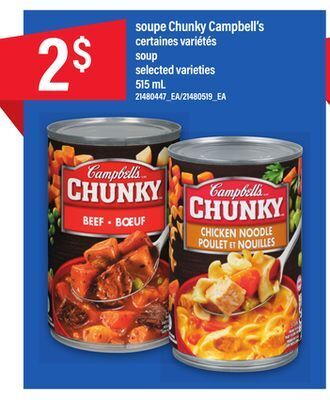 Maxi Soupe chunky campbell's, 515 ml offer