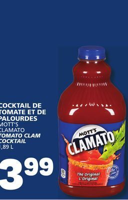 Marché Bonichoix Mott's clamato tomato clam cocktail offer