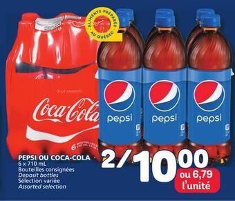 Marché Bonichoix Pepsi or coca-cola offer