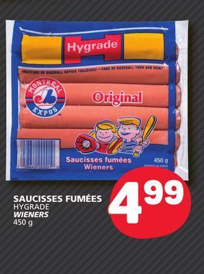 Marché Bonichoix Hygrade wieners offer