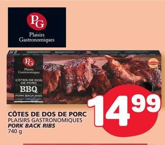 Marché Bonichoix Plaisirs gastronomiques pork back ribs offer