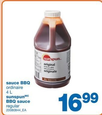 Wholesale Club Sauce bbq, 4 l offer