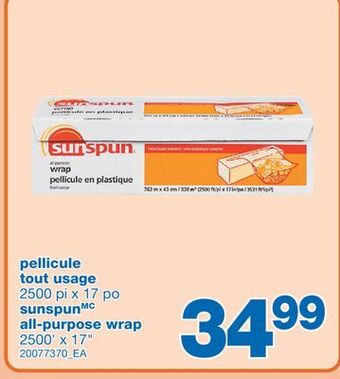 Wholesale Club Pellicule tout usage, 2500 pi x 17 po offer
