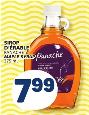 Marché Bonichoix Panache maple syrup offer