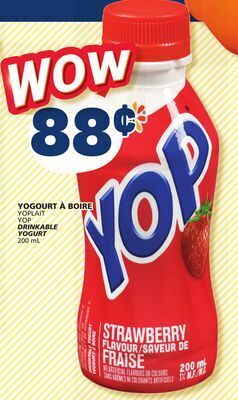 Marché Bonichoix Yoplait yop drinkable yogurt offer