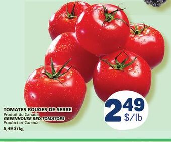 Marché Bonichoix Greenhouse red tomatoes offer