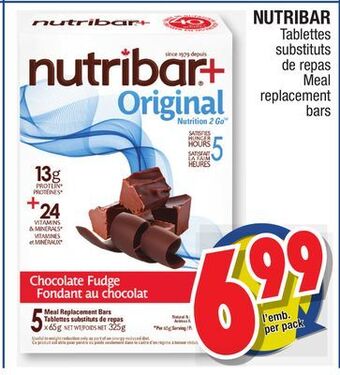 Jean Coutu Nutribar meal replacement bars offer