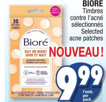 Jean Coutu Bioré selected acne patches offer