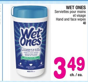 Jean Coutu Wet ones hand and face wipes offer